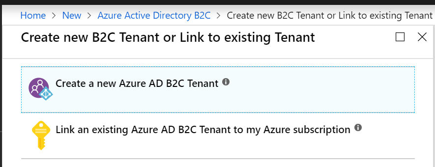 Creating a tenant